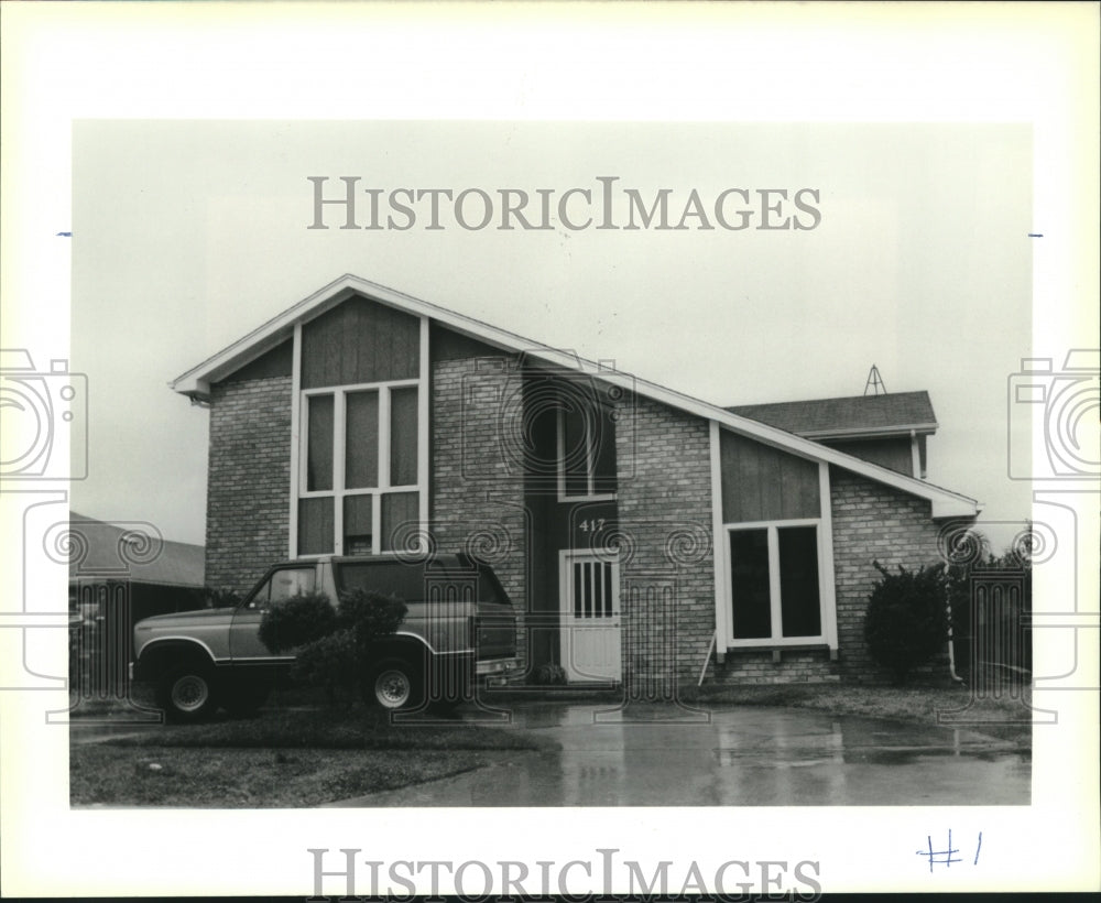 1991 Press Photo House at 8417 Prince Street in St. Bernard Parish - Historic Images