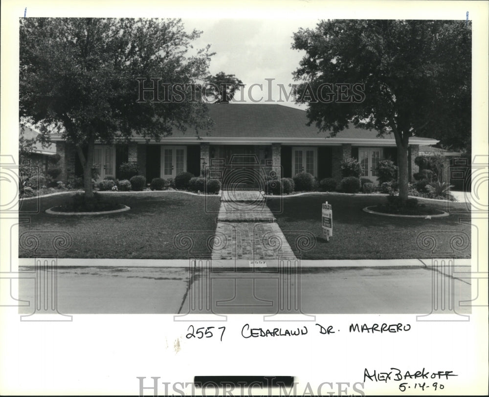 1990 Press Photo Housing - House at 2557 Cedarlawn Drive in Marrero - nob36256 - Historic Images