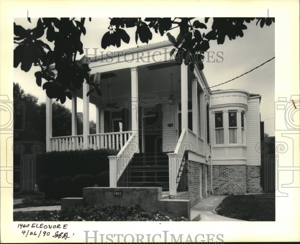 1990 Press Photo House on 1460 Eleonore - Historic Images