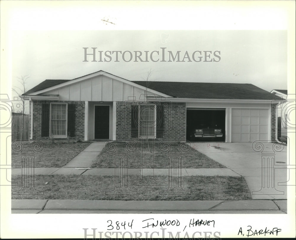 1990 Press Photo House on 3844 Inwood, Harvey - Historic Images