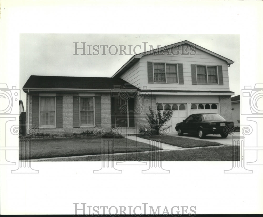 1992 Press Photo House located at 3804 Glenoak Drive in Harvey - Historic Images