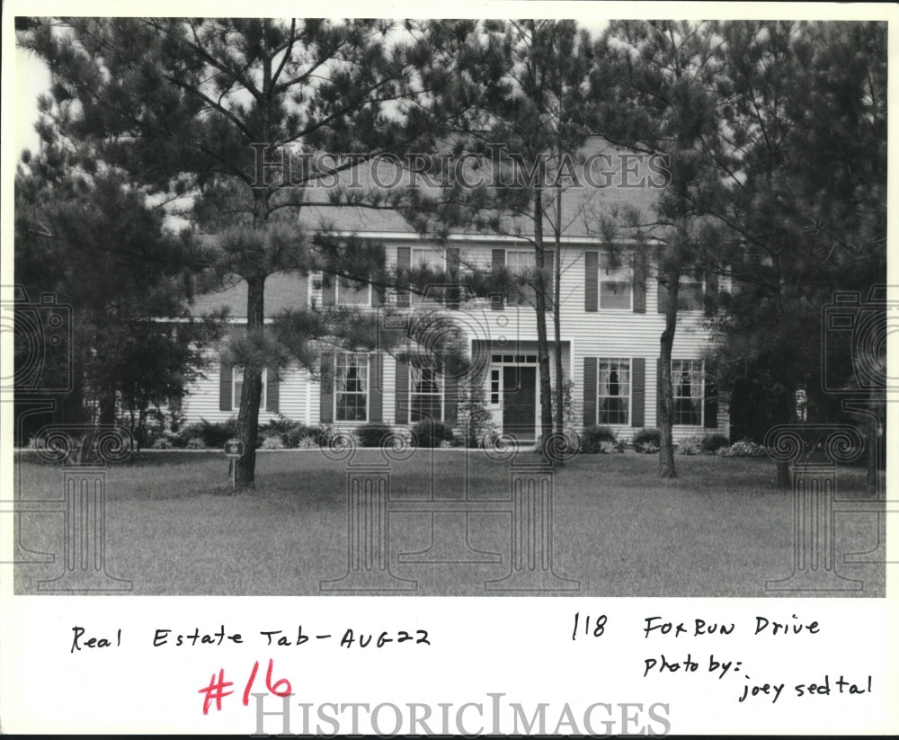 1991 Press Photo Housing - Real estate property at 118 Fox Run Drive - Historic Images