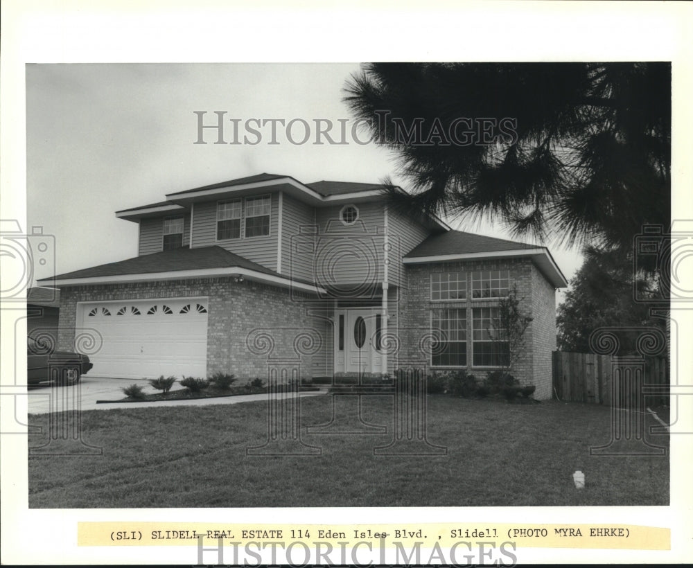 1991 Press Photo Housing - Real Estate at 114 Eden Isles Boulevard in Slidell - Historic Images