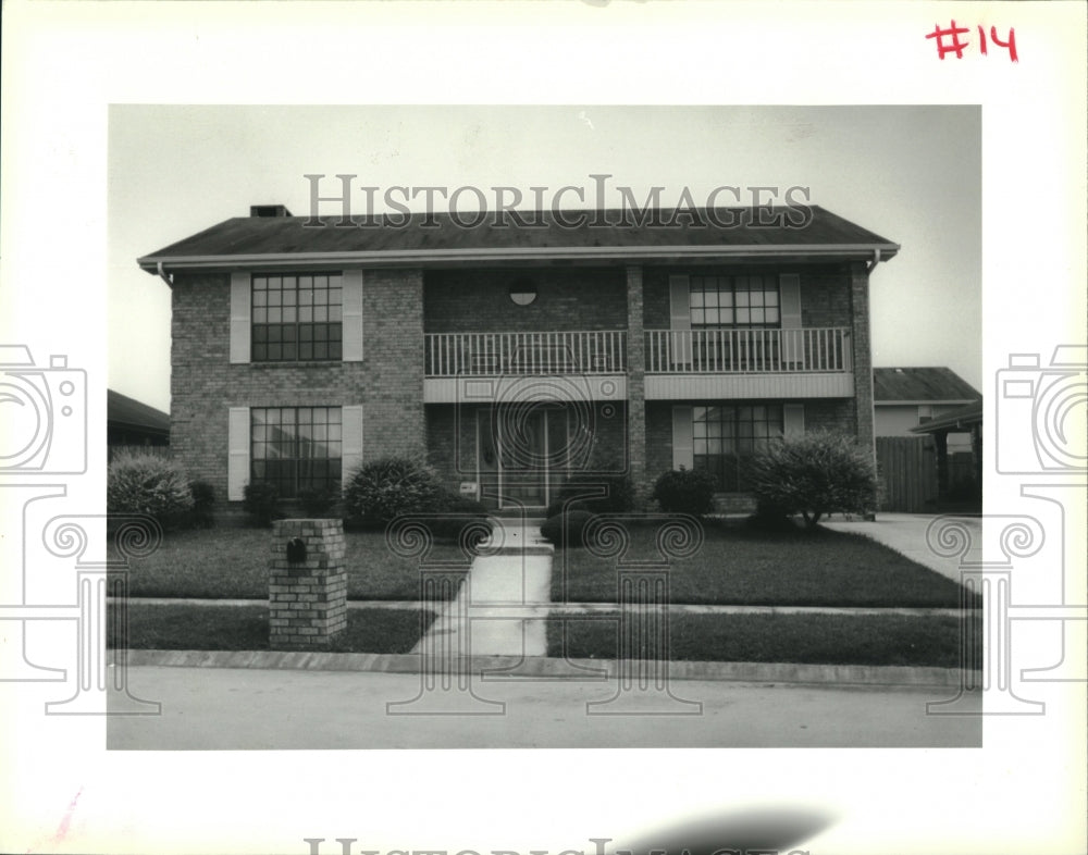 1992 Press Photo Exterior of the house at 11276 Waverly, East New Orleans - Historic Images