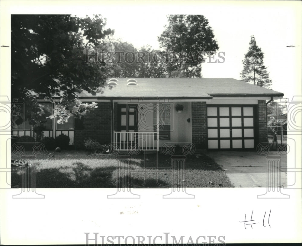 1991 Press Photo House located at 733 Hazel Place in Terrytown - Historic Images