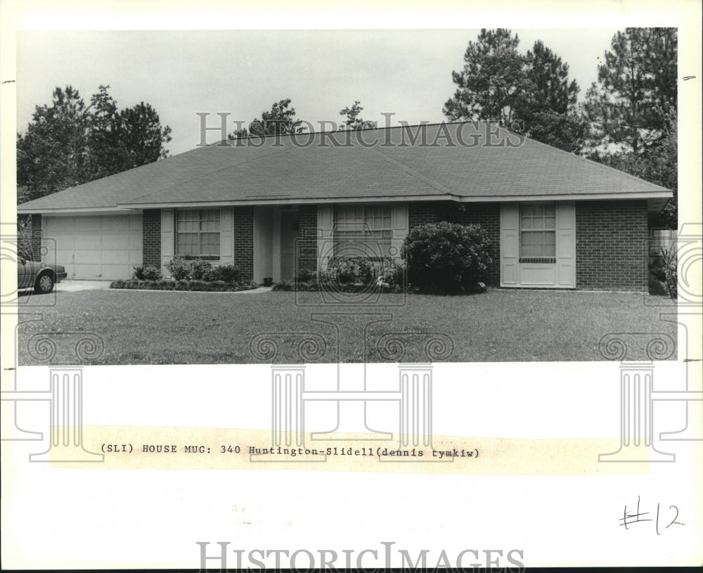 1991 Press Photo House located at 340 Huntington in Slidell - Historic Images