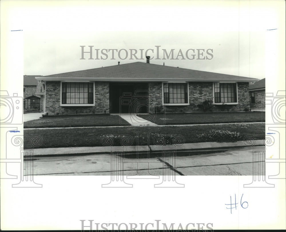 1991 Press Photo House on 2552 Orbit Court in Harvey - Historic Images