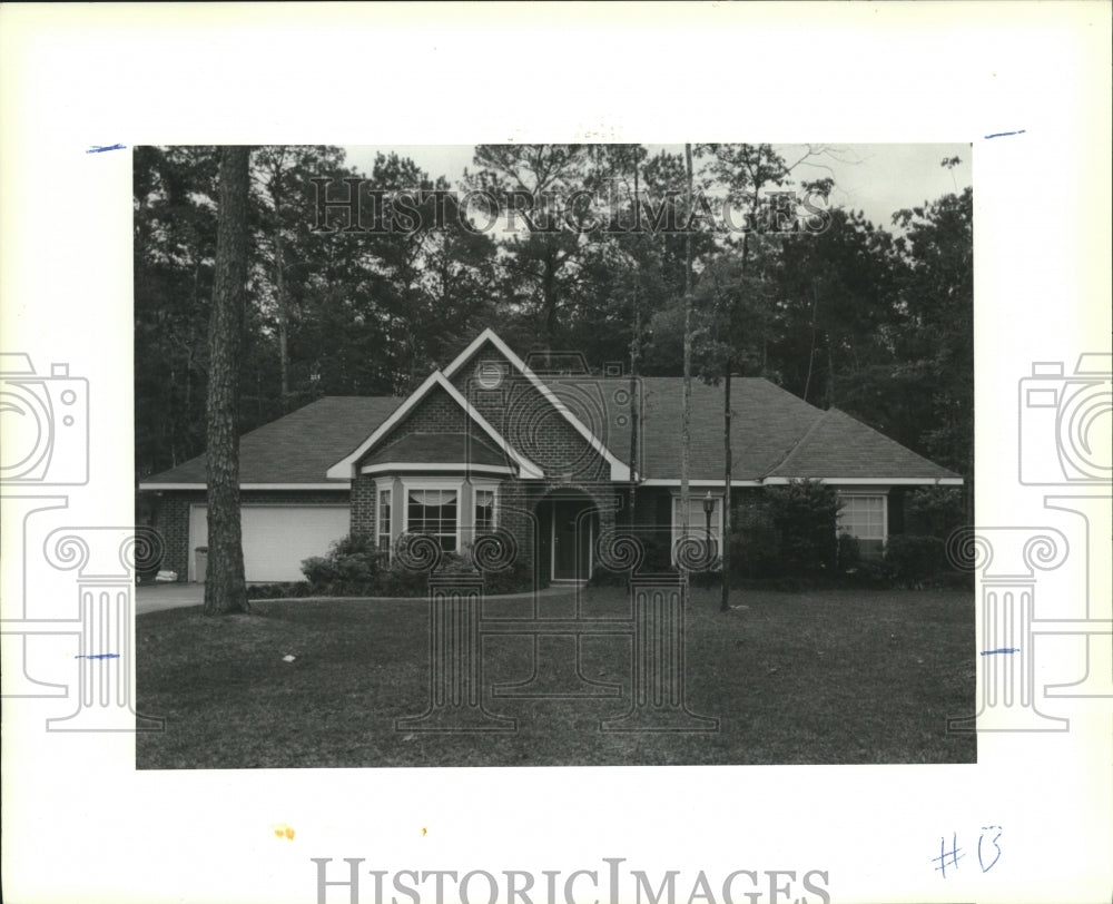 1991 Press Photo Residence at 340 Beau Rivage Drive in Mandeville - Historic Images