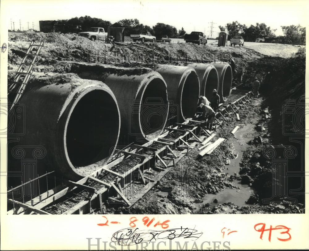 1988 Press Photo I-510 system that will link St. Bernard Parish to New Orleans - Historic Images