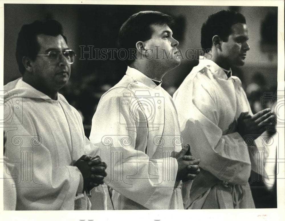 1987 Press Photo Ordination of Ray Hymel at St. Louis Cathedral in New Orleans - Historic Images