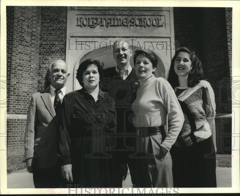 1989 Press Photo Past graduates of Holy Name of Jesus School in New Orleans - Historic Images