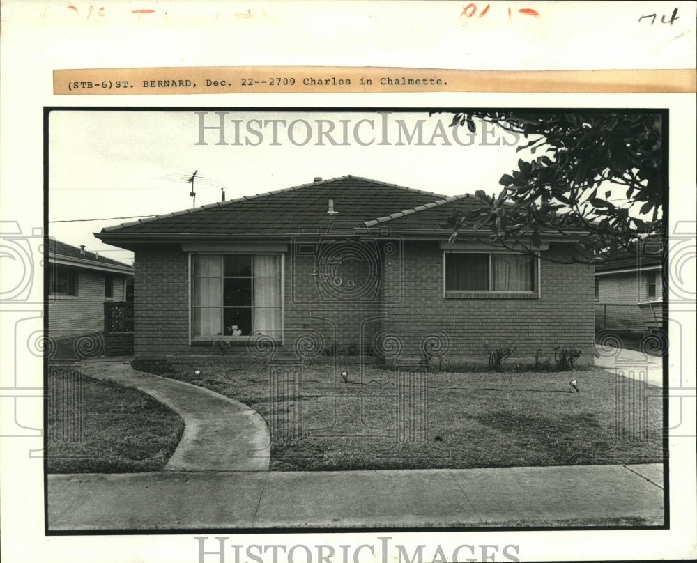 1981 Press Photo Home at 2709 Charles Drive in St. Bernard Parish - nob36790 - Historic Images