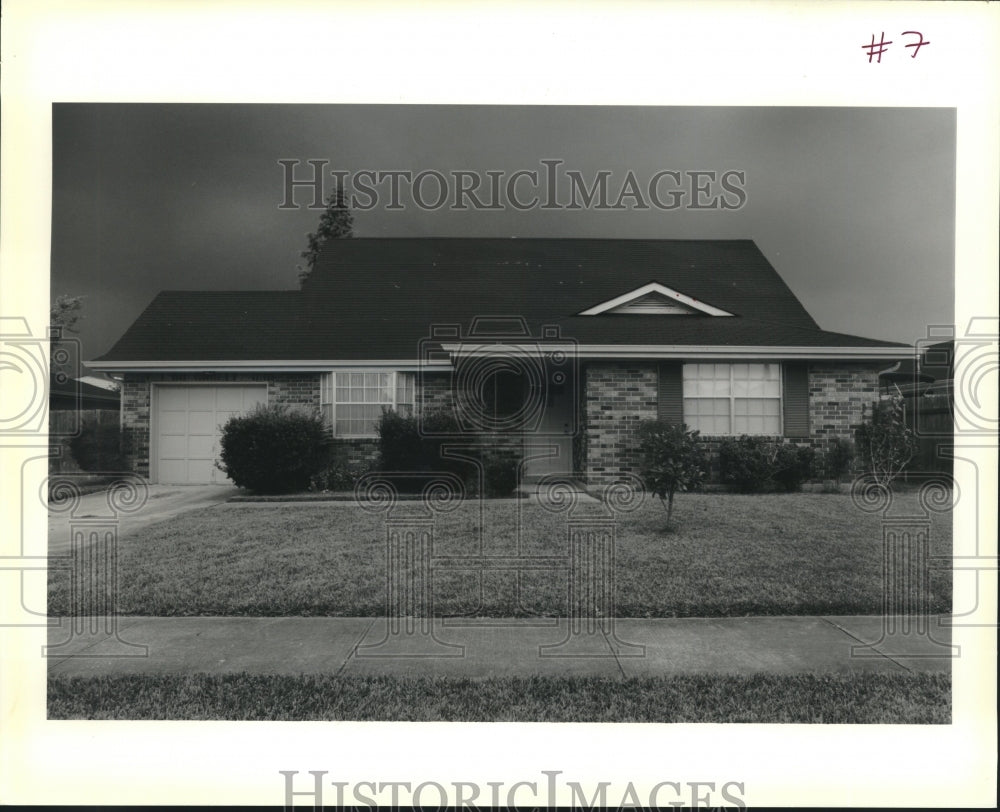 1989 Press Photo House 2924 Pascal Drive in Marrero - Historic Images