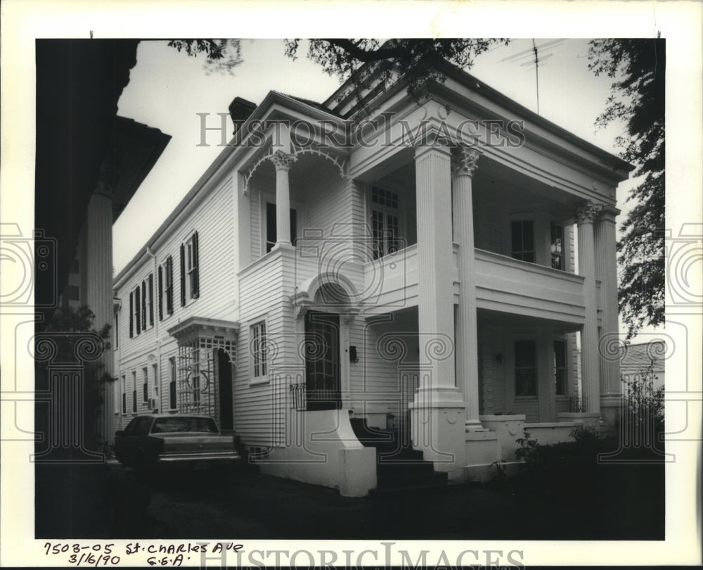 1990 Press Photo House on 7503-05 St. Charles Avenue - Historic Images