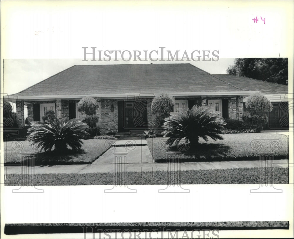 1989 Press Photo House on #21 Rue Calias in Kenner - Historic Images