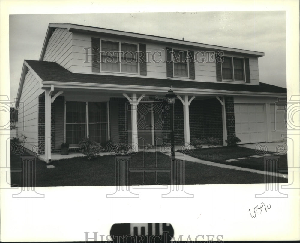 1989 Press Photo House on 3744 Cimwood in Harvey - Historic Images