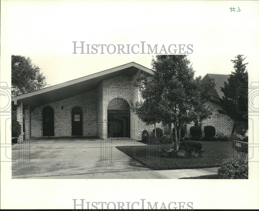 1989 Press Photo House on 7405 Stoneleigh in Harahan - nob36841 - Historic Images