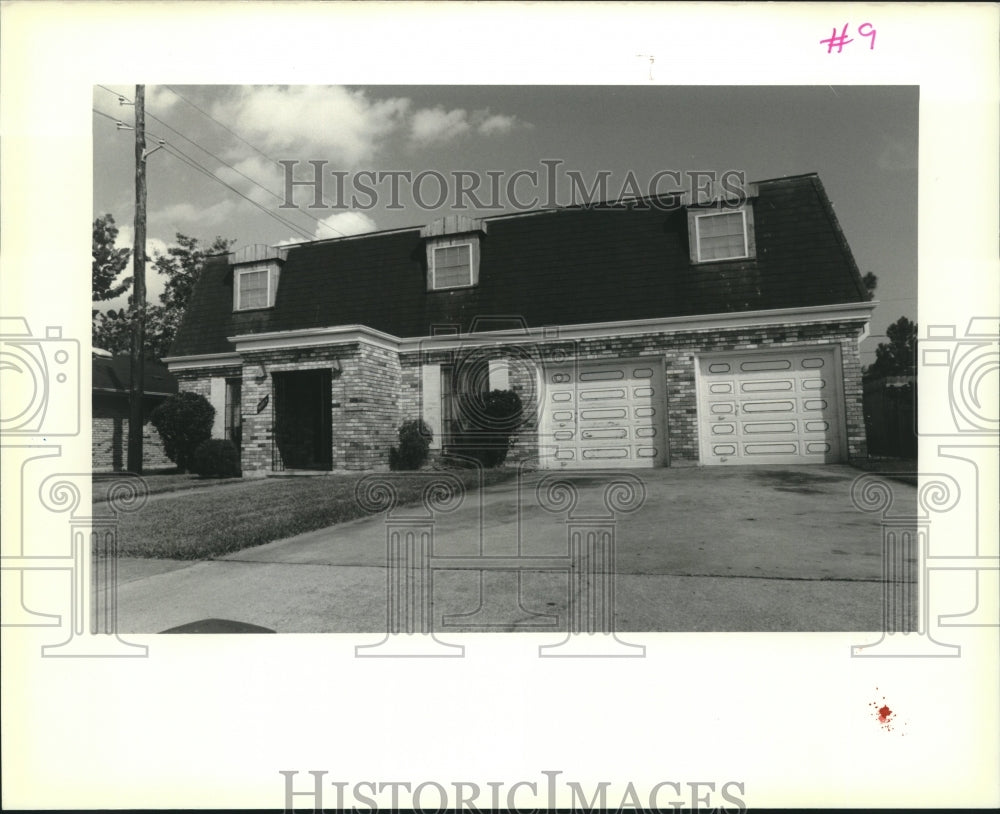 1989 Press Photo House on 2313 Gallant Street in Chalmette - Historic Images