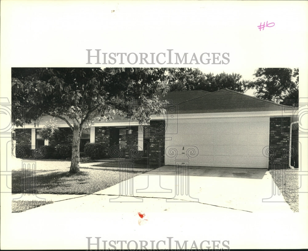 1989 Press Photo House on 7917 Barocco in Harahan - Historic Images