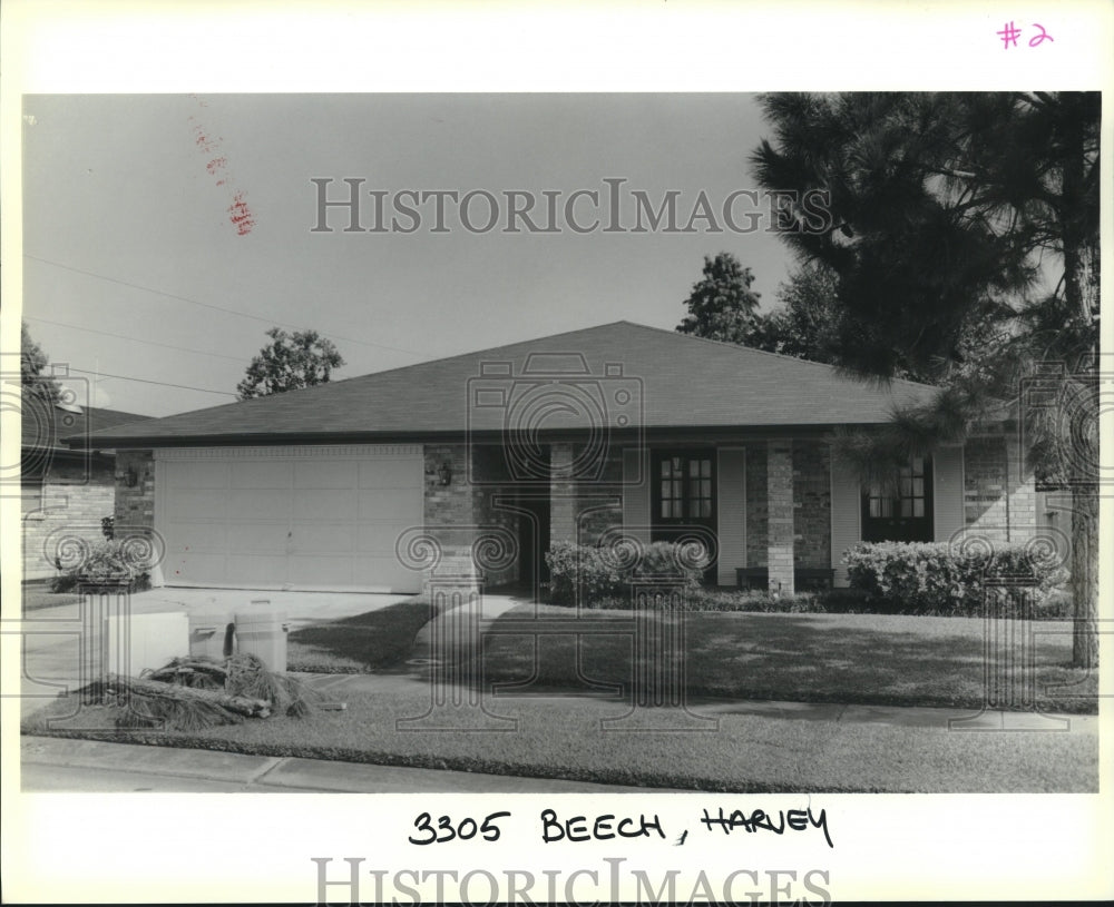 1989 Press Photo House on 3305 Beech in Harvey - Historic Images