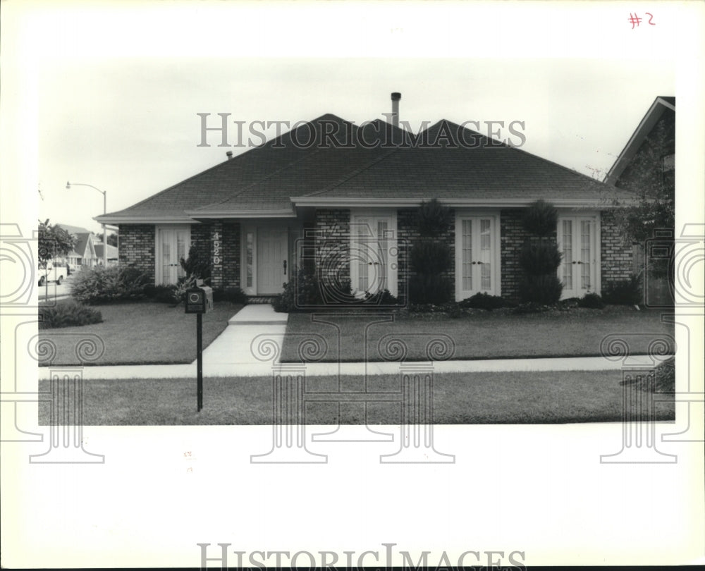 1989 Press Photo House on 4520 Colony Drive in Meraux, Louisiana - Historic Images