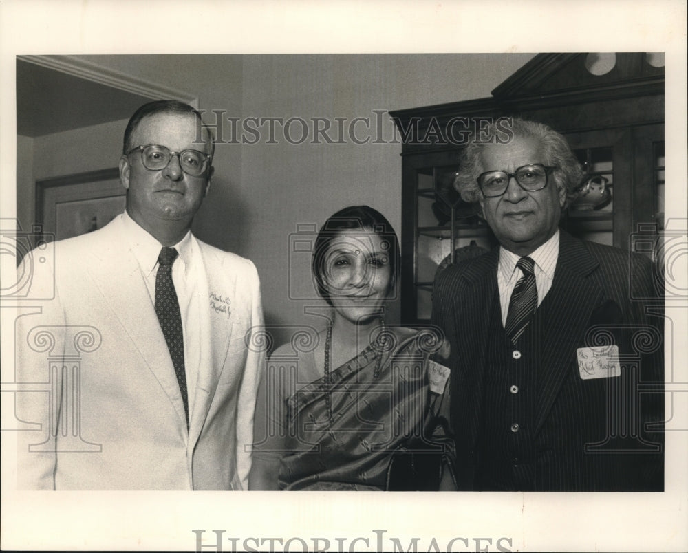 1991 Press Photo His Excellency Abid Hussain at Reception for Indian Ambassador - Historic Images