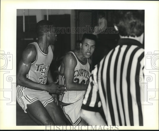 1990 Press Photo Basketball MVP of John Curtis, Keenan Hurst - Historic Images