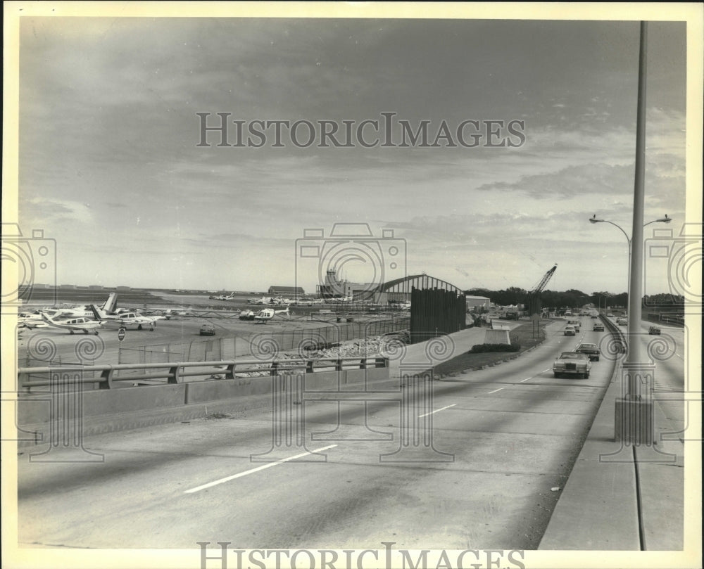 1979 Press Photo New Orleans, Lakefront Airport Floodwall. - nob36956 - Historic Images