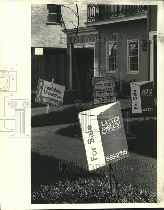 1988 Press Photo Property on Second Street in New Orleans - Historic Images