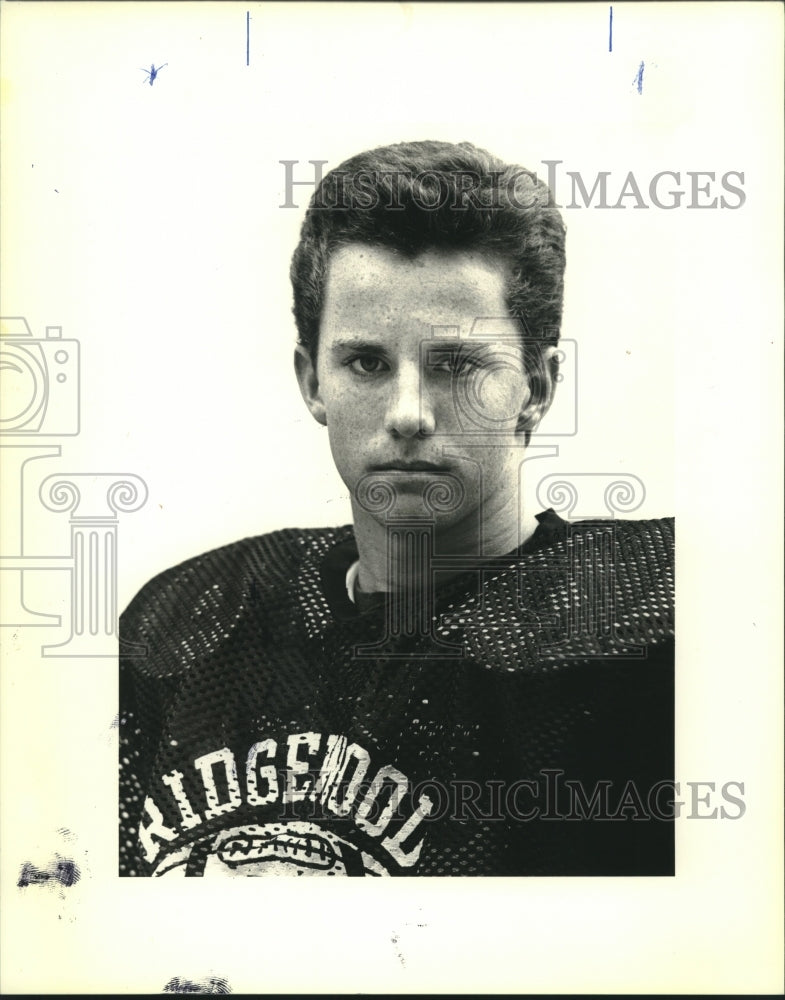 1990 Press Photo Jerry Hymell, Ridgewood Quarterback - Player of Week - Historic Images