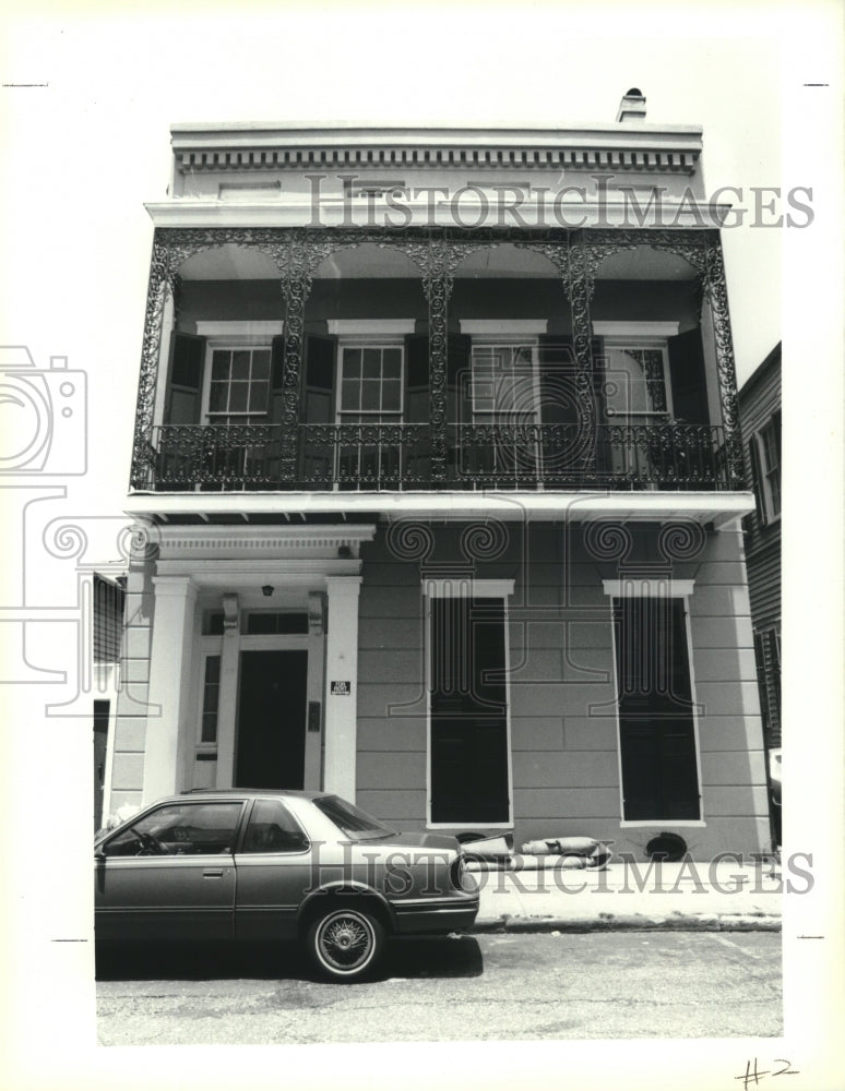 1991 Press Photo 815 Dauphine Street, New Orleans, Features Distinctive Ironwork - Historic Images