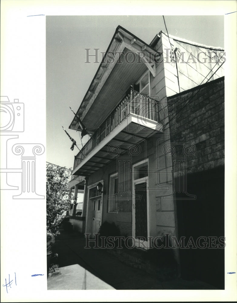 1991 Press Photo Home at 1418 Chartres Street, New Orleans - nob37263 - Historic Images