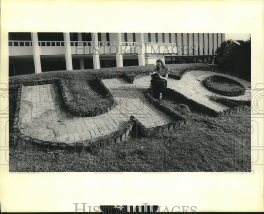 1994 Press Photo Student Wendy Hilker at University of New Orleans - Historic Images