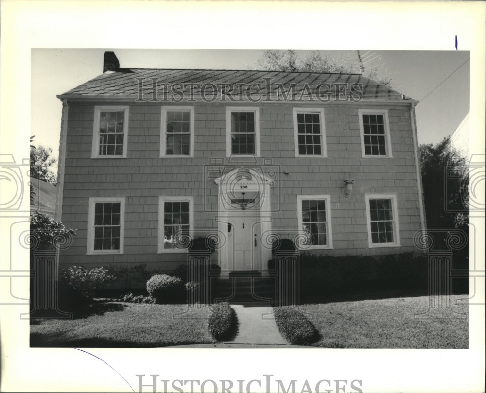 1989 Press Photo Housing photo of 200 Oak RIdge Parkway, New Orleans. - Historic Images