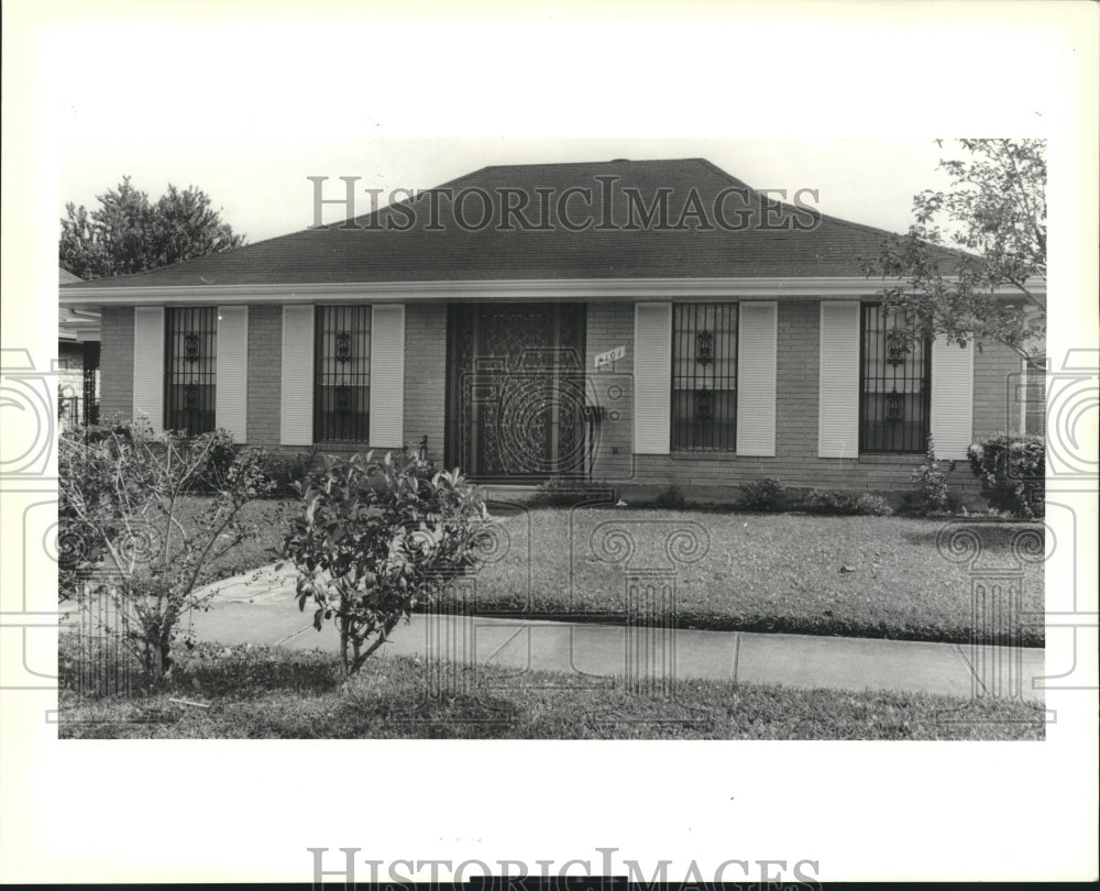 1989 Press Photo Real estate photo of 4101 Cleary Avenue, New Orleans. - Historic Images