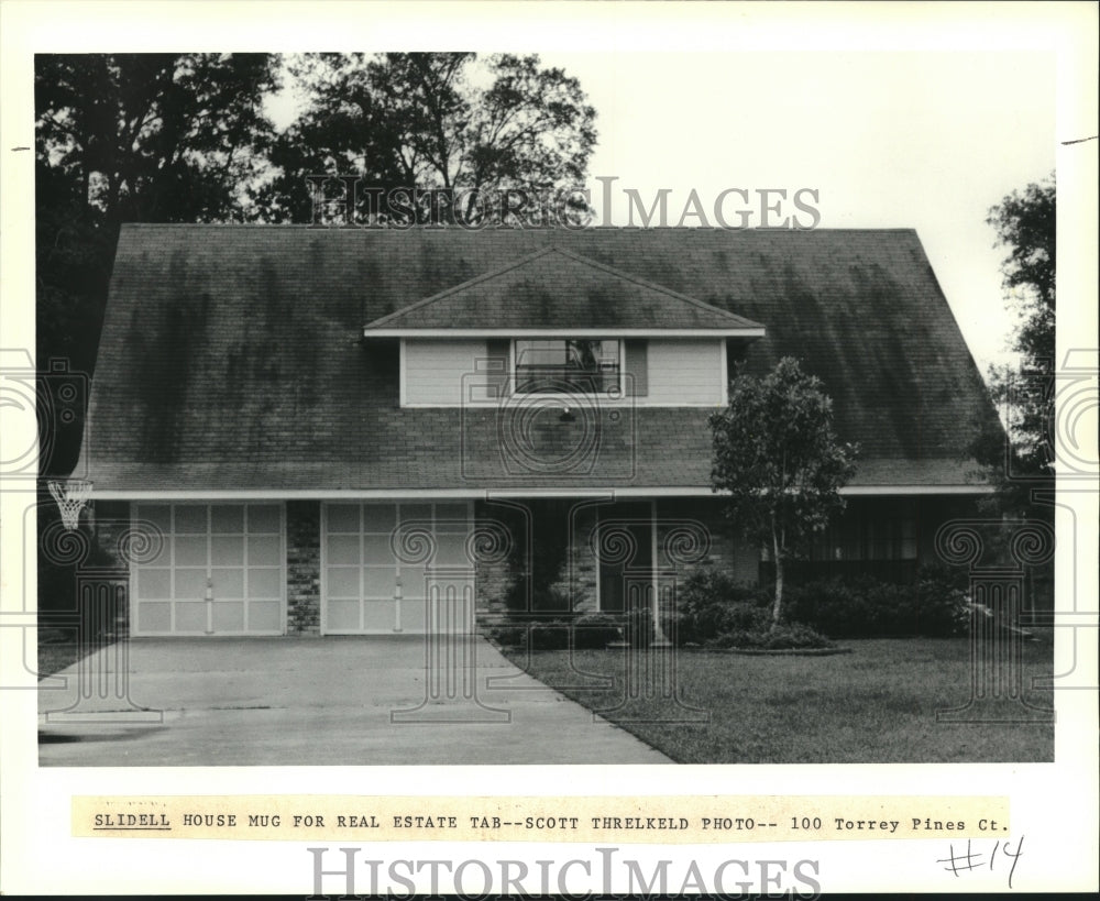 1991 Press Photo 100 Torrey Pines Ct., Slidell house mug - Historic Images