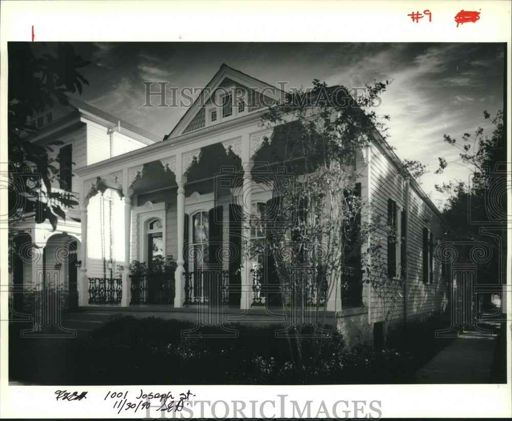 1990 Press Photo Real estate photo of 1001 Joseph Street, New Orleans - Historic Images