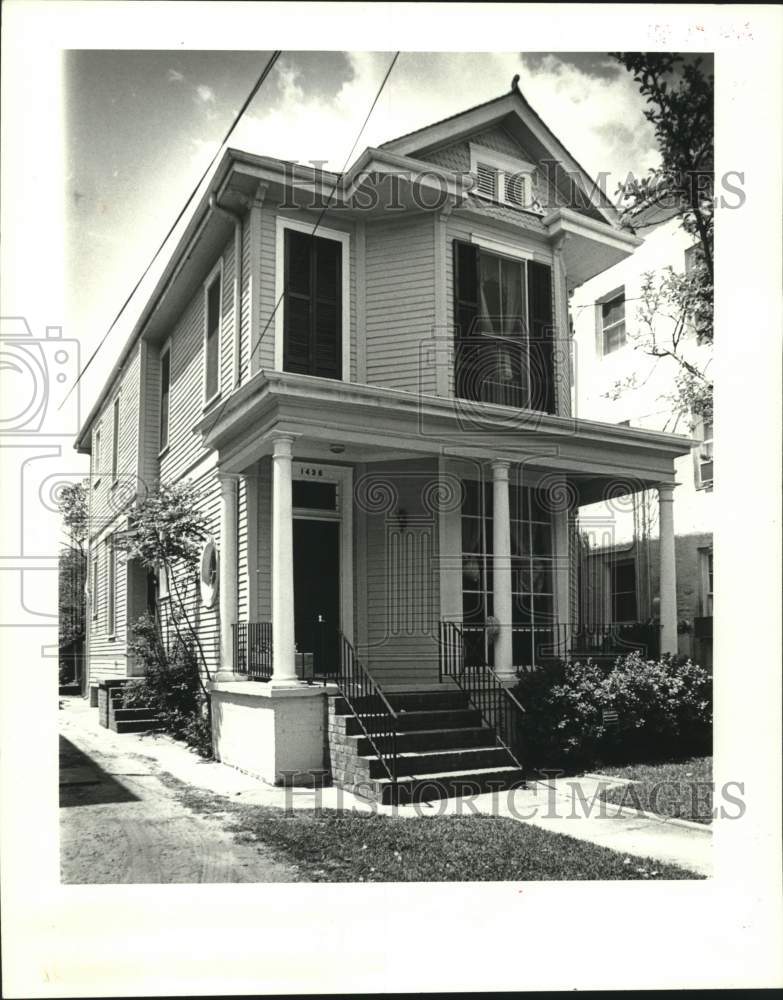 1987 Press Photo House on 1436 Toledano, New Orleans - Historic Images