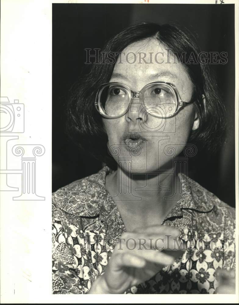 1987 Press Photo Dr. Judith Hsia, aspirin researcher, and expert, - Historic Images