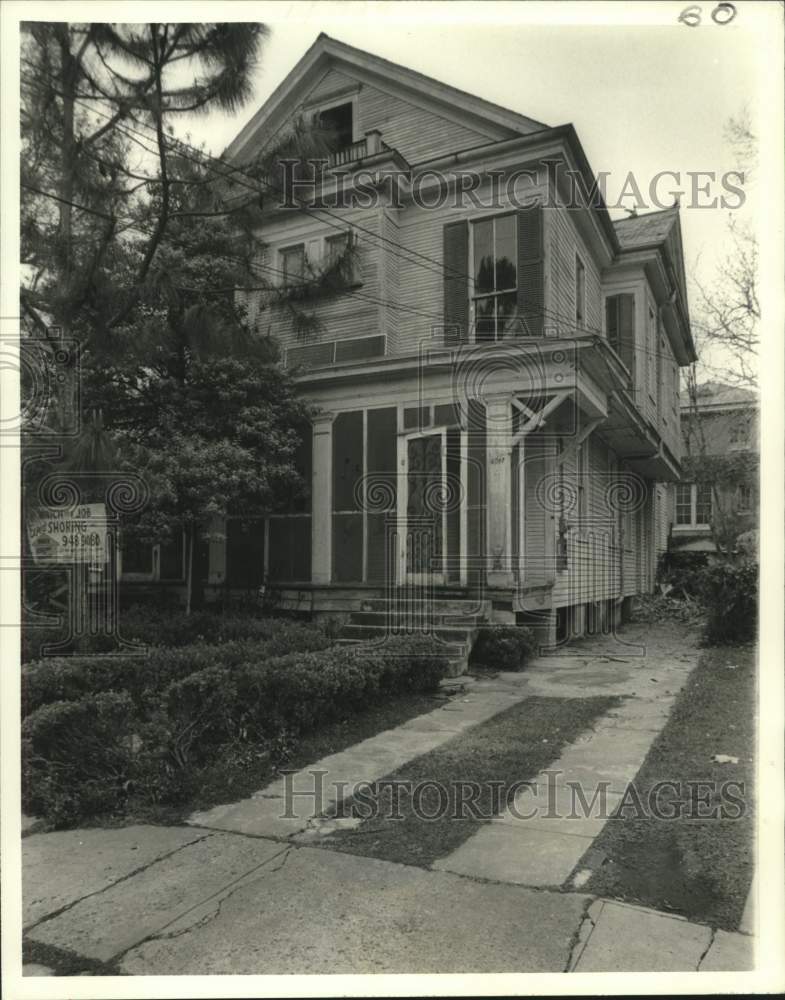 1980 Press Photo Real estate photo of 6047-49 Coliseum Street in New Orleans - Historic Images