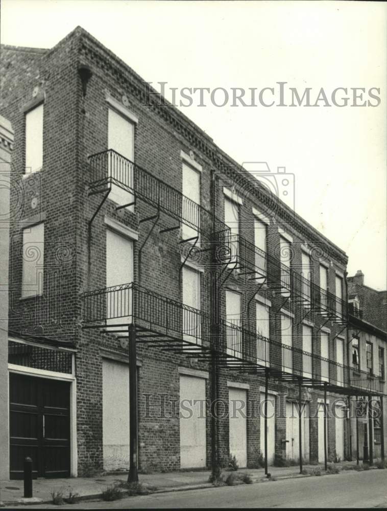 1981 Press Photo Housing - Property at Gov. Nicholls Street in French Quarter - Historic Images