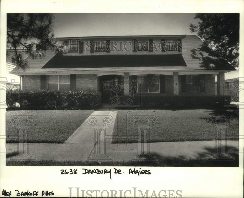 1988 Press Photo Housing - House at 2638 Danbury Drive in Algiers - Historic Images