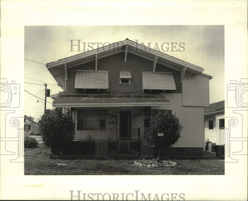 1988 Press Photo Housing - House at 818 Mehle Avenue in Arabi, Louisiana - Historic Images