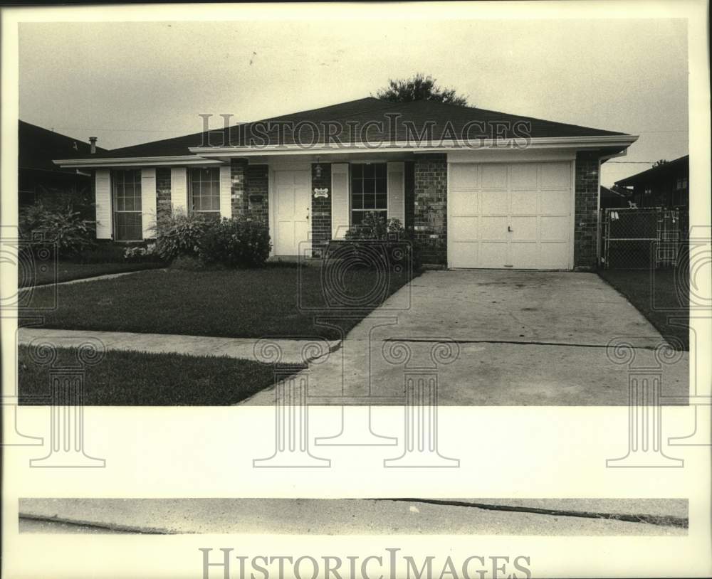 1988 Press Photo House om 2820 Corinne Drive in Chalmette - Historic Images