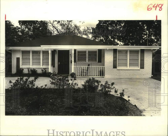 1988 Press Photo House on 641 Melody Drive, Metairie,Louisiana - Historic Images