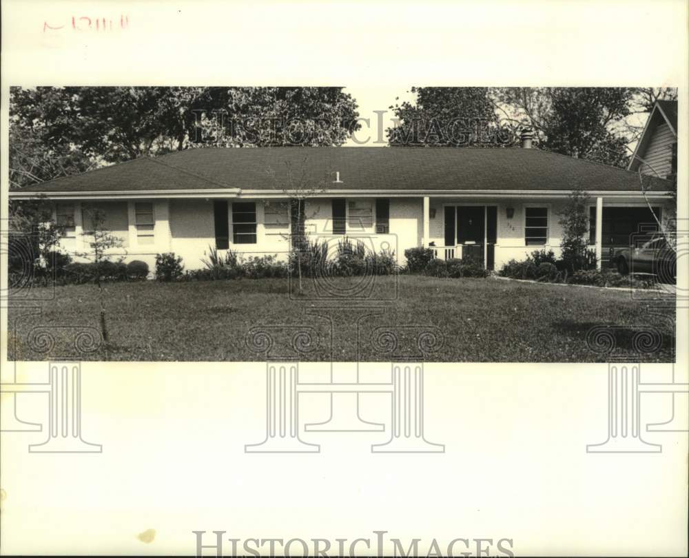 1988 Press Photo House on 346 Walter Road, River Ridge, Louisiana - Historic Images