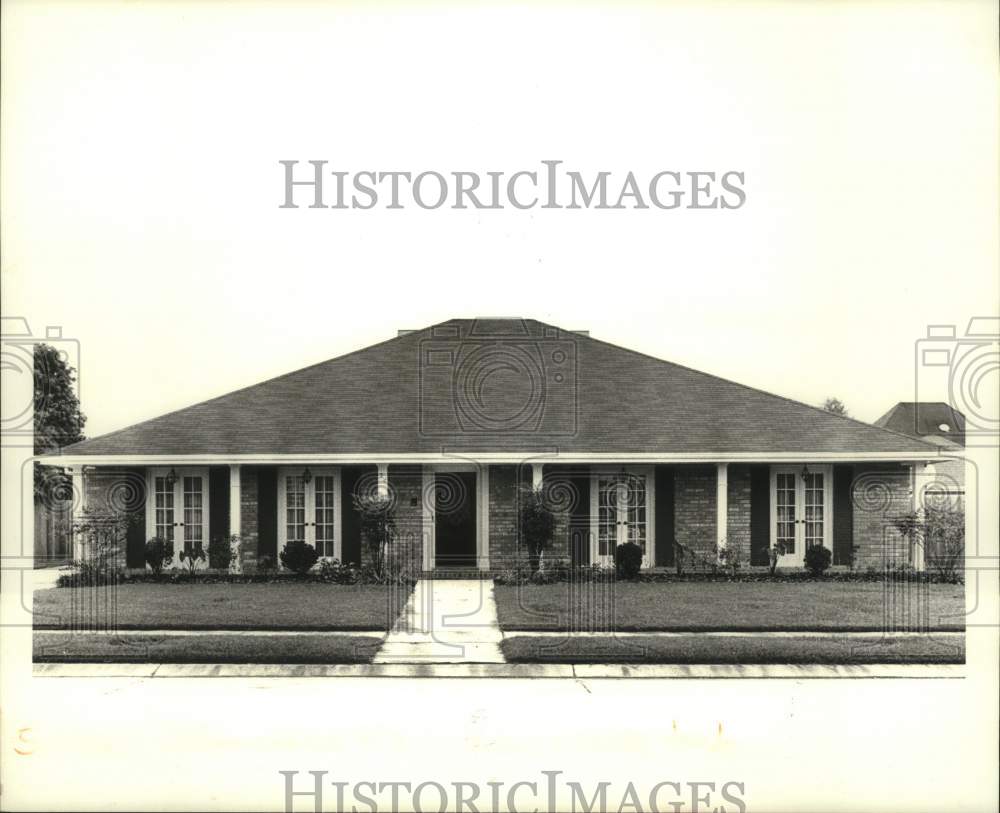 1987 Press Photo House on #24 Everglades in Kenner Louisiana - Historic Images