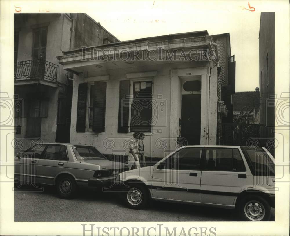 1987 Press Photo Sold property, 1126 Bourbon Street in New Orleans - Historic Images