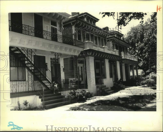 1988 Press Photo Double houses on Jefferson and Davis Parkway - Historic Images