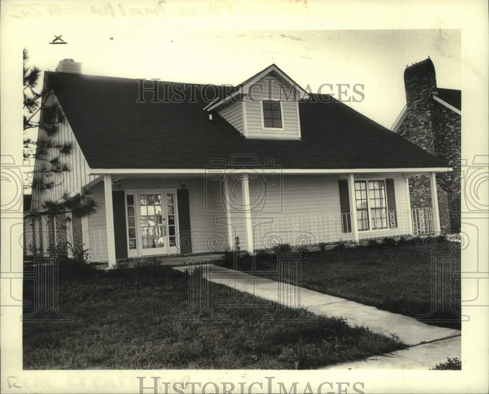 1987 Press Photo Sold Property on 7032 East Tamaron Boulevard New Orleans - Historic Images